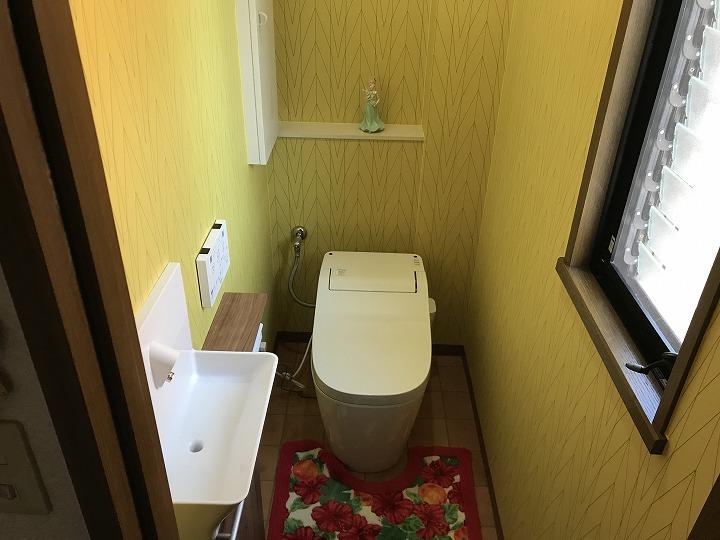明るいトイレ空間ができました 長崎でリフォームならすまいるリフォーム