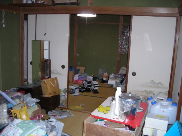 着工前の和室（後のリビング）