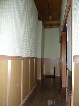 廊下もきれいにしました。