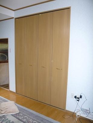 押入れもクローゼットタイプにしました