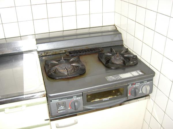 掃除の大変だったガスコンロも・・・・