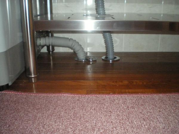 洗濯機用排水も新設しました。