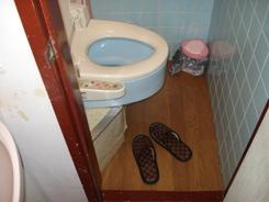 こちらはトイレです、マンションですが和式便器でした。