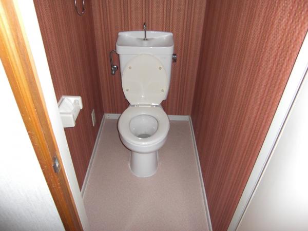 ごく普通のタンク付便器です。