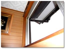 手動で閉めにくかったシャッター雨戸も		