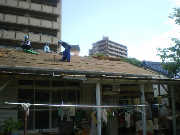 ゴム系防水シート施工