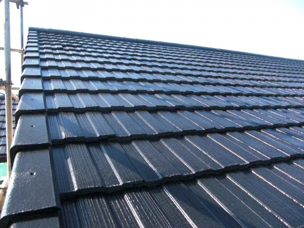 屋根の塗装完了。