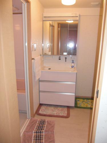 ピンクの洗面台♡