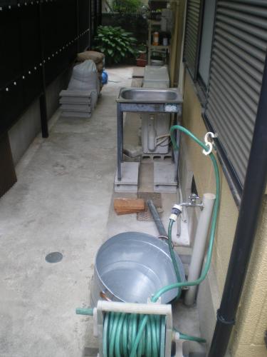 ワンちゃんの洗い場を兼ねた台が欲しい・・・