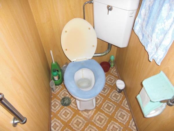 改装前のトイレです。こちらも年代を感じます。