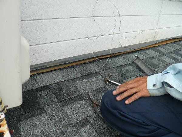 雨押さえ部もしっかり板金施工しました