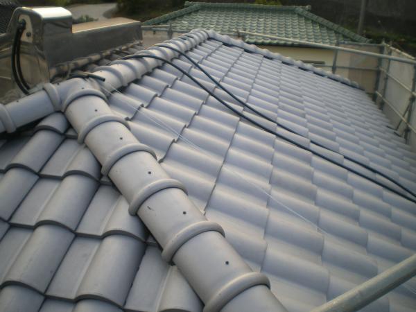 防災瓦のカパラスを葺きました。