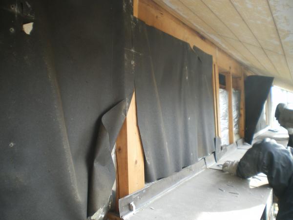 外壁解体状況です。