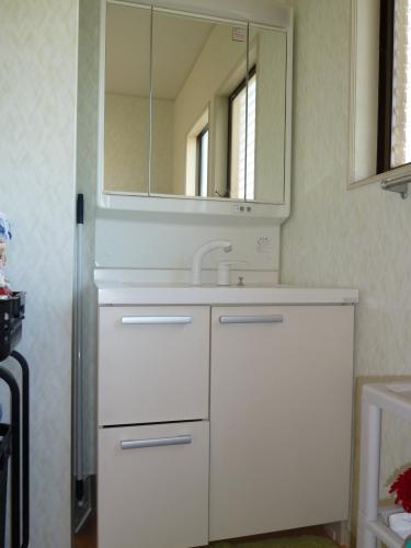 洗面台も交換しました。