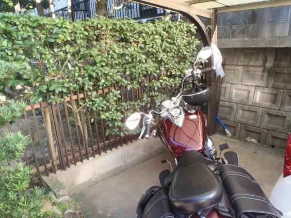 以前の、車があった後のスペースです。