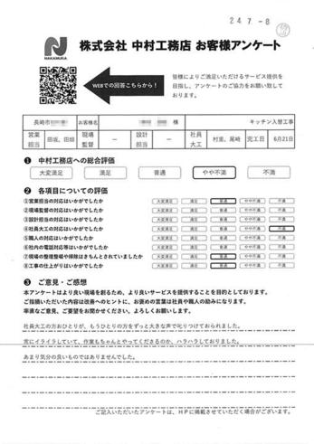 あまり気分の良いものではありませんでした。