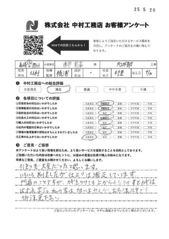 いろいろありましたが仕上がりは満足しています。