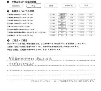 希望通りの仕上がりとなり、満足しています。