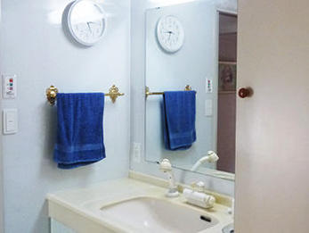 水色を基調とした、爽やかな空間になりました。