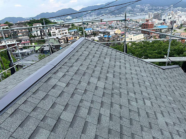 長崎市I様邸 屋根葺き替えリフォーム事例